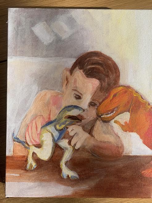 "The Battle," original painting