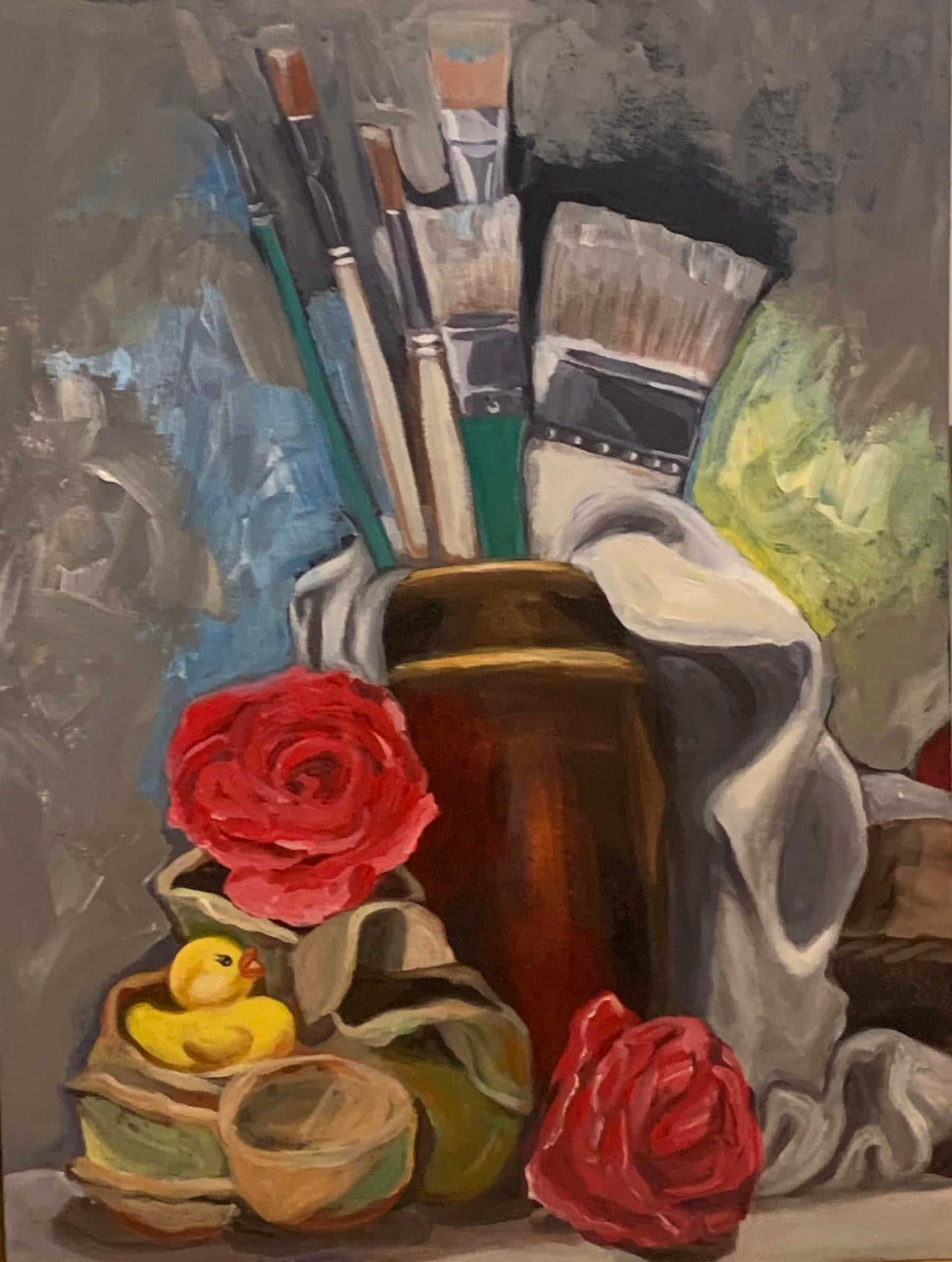"Brushes," original painting
